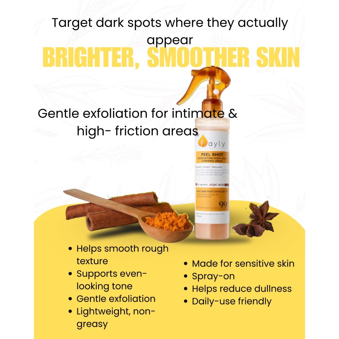 Peel Shot | Kojic+ Turmeric Body Spray